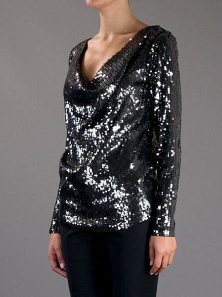 michael kors long sleeve sequin top|Michael Kors crinkle tops.